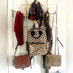 Universal Thread Leopard 14” midi dome animal print backpack